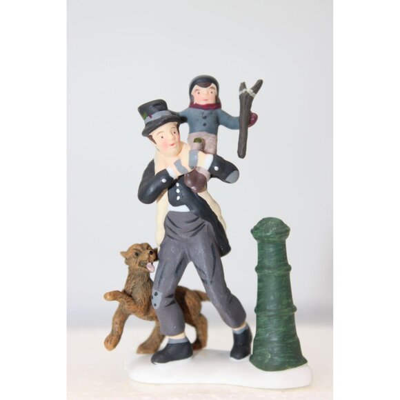 Dept 56 Dickens Village - Bob Cratchit & Tiny Tim - 58537 - Picture 2 of 3
